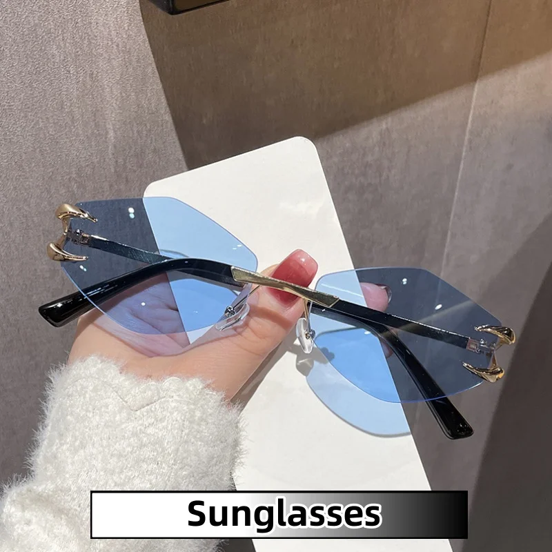 Women's Sun Protection Frameless Polygonal Sunglasses Fashion Outdoor UV Protection Travel Street Shooting Shades Glasses
Women's Sun Protection Frameless Polygonal Sunglasses Fashion Outdoor UV Protection Travel Street Shooting Shades Glasses