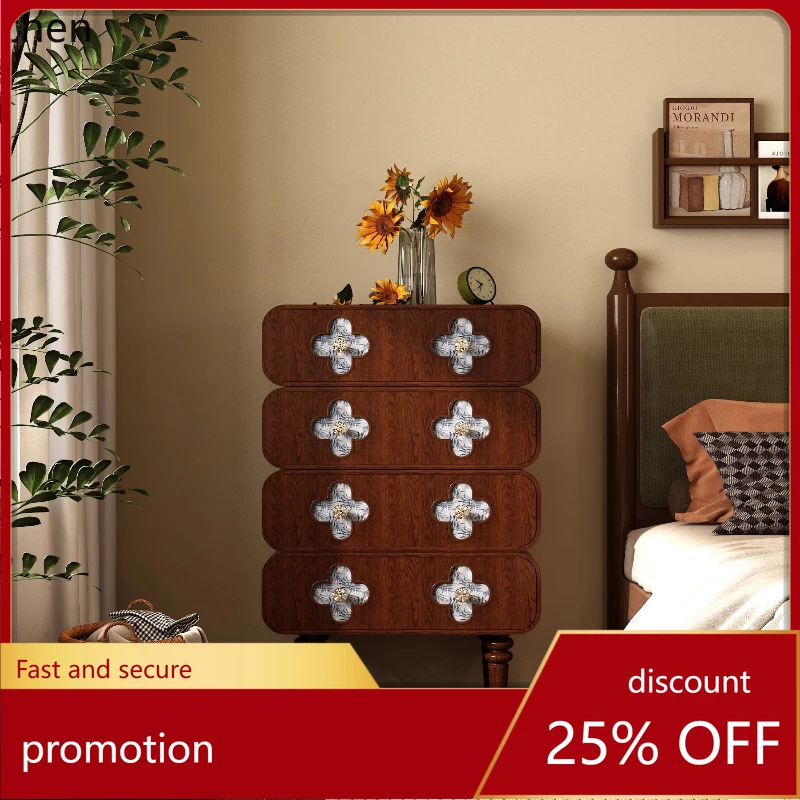 ZML bedside table, bedroom locker, solid wood rack, premium retro niche drawer
ZML bedside table, bedroom locker, solid wood rack, premium retro niche drawer