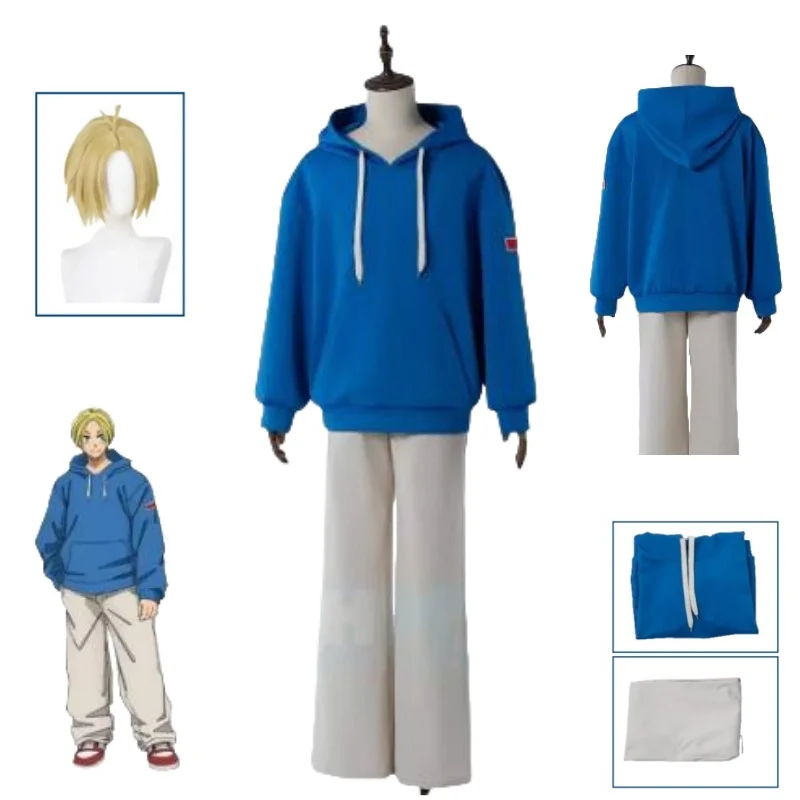 Costume Wig Blue Sweatshirt Pants Anime Sakamoto Days Anime Shin Asakura Cosplay Hair Halloween Con Party Women Men Uniforms
Costume Wig Blue Sweatshirt Pants Anime Sakamoto Days Anime Shin Asakura Cosplay Hair Halloween Con Party Women Men Uniforms