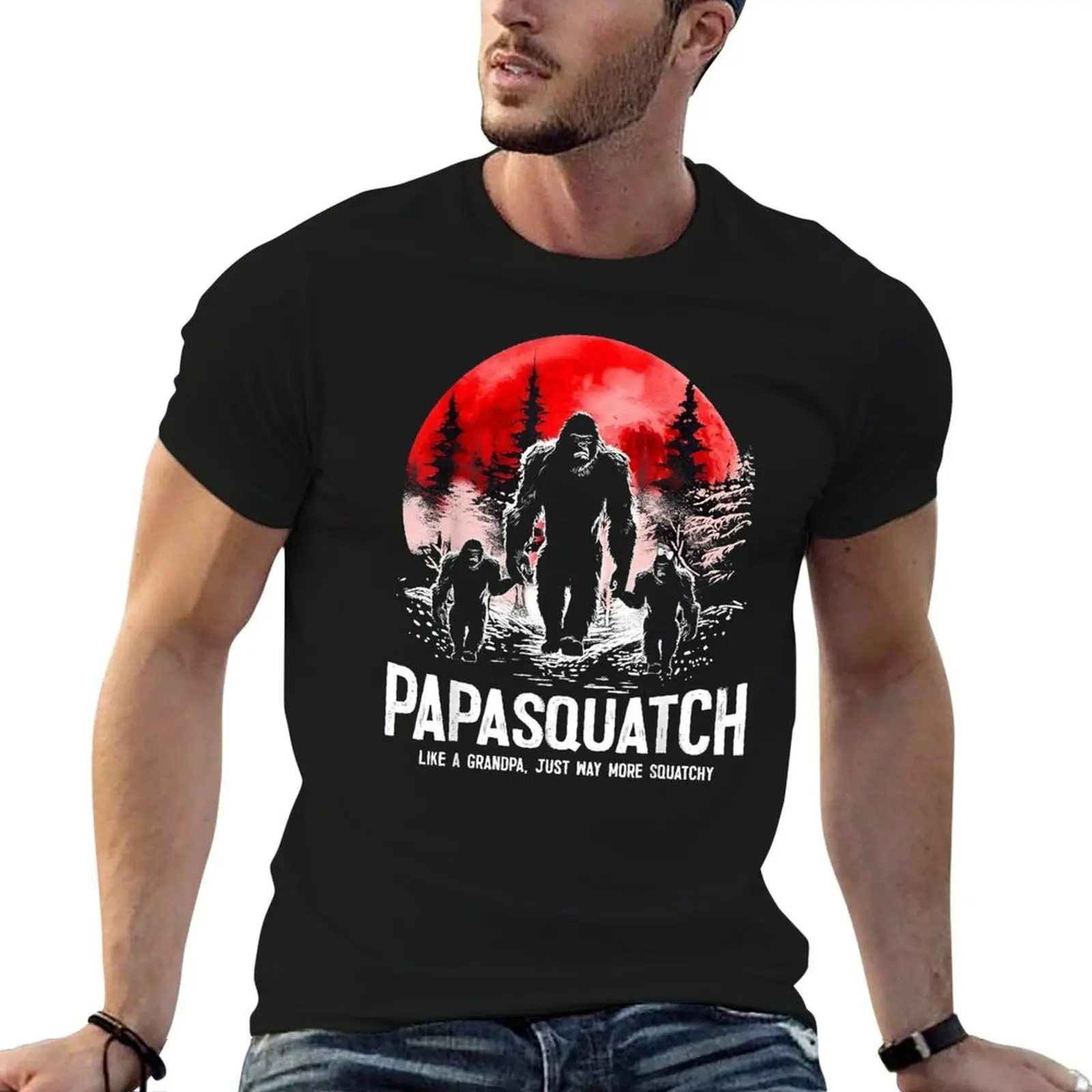 Семейная футболка Papasquatch Bigfoot Harajuku, спортивная забавная новинка, футболка, забавная футболка для соревнований по активности, европейский размер
Семейная футболка Papasquatch Bigfoot Harajuku, спортивная забавная новинка, футболка, забавная футболка для соревнований по активности, европейский размер