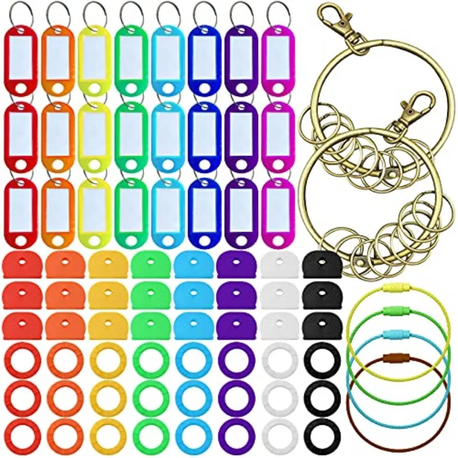 78Pcs Key Caps Tags Covers Set, 48Pcs Plastic Key Identifier Covers and 24Pcs Plastic Tags Labels with 6Pcs Wire Keychains-ID R
78Pcs Key Caps Tags Covers Set, 48Pcs Plastic Key Identifier Covers and 24Pcs Plastic Tags Labels with 6Pcs Wire Keychains-ID R