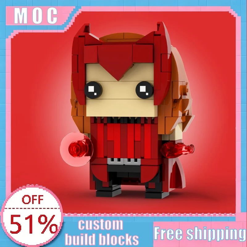 NEW 233 Parts Red Witch BrickHeadz Style MOC Character Building Blocks Model DIY Assembly Educational Toy For Kids Birthday Gift
NEW 233 Parts Red Witch BrickHeadz Style MOC Character Building Blocks Model DIY Assembly Educational Toy For Kids Birthday Gift