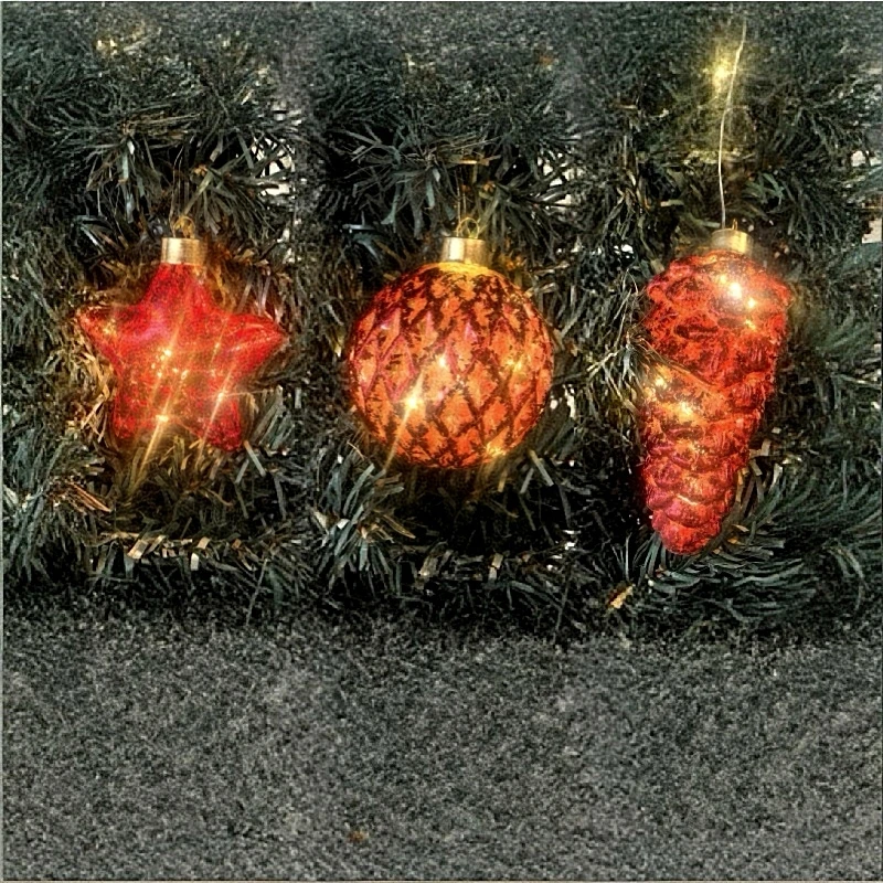 8 шт./упак. разные формы красный свет стеклянный кулон ручной работы Рождественский день висит сосновая шишка звезда фестиваль украшение шар орнамент
8 шт./упак. разные формы красный свет стеклянный кулон ручной работы Рождественский день висит сосновая шишка звезда фестиваль украшение шар орнамент