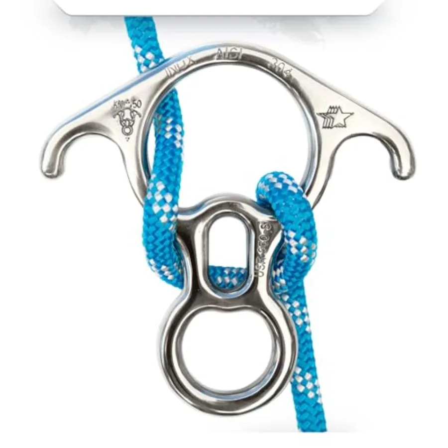 Figure 8 Descender Stainless Steel Rappelling and Rescue 50 kN Bent Ear Design
Figure 8 Descender Stainless Steel Rappelling and Rescue 50 kN Bent Ear Design