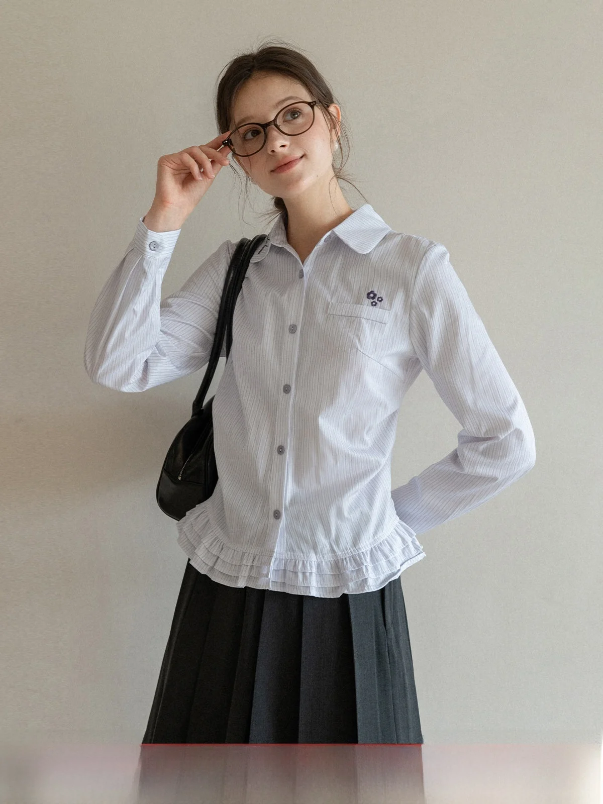 Blue Striped Long Sve Women's irt Autumn New Sle Gathered Waist Inner Wear Floral Top Breathable Polyester Cotton...
Blue Striped Long Sve Women's irt Autumn New Sle Gathered Waist Inner Wear Floral Top Breathable Polyester Cotton...