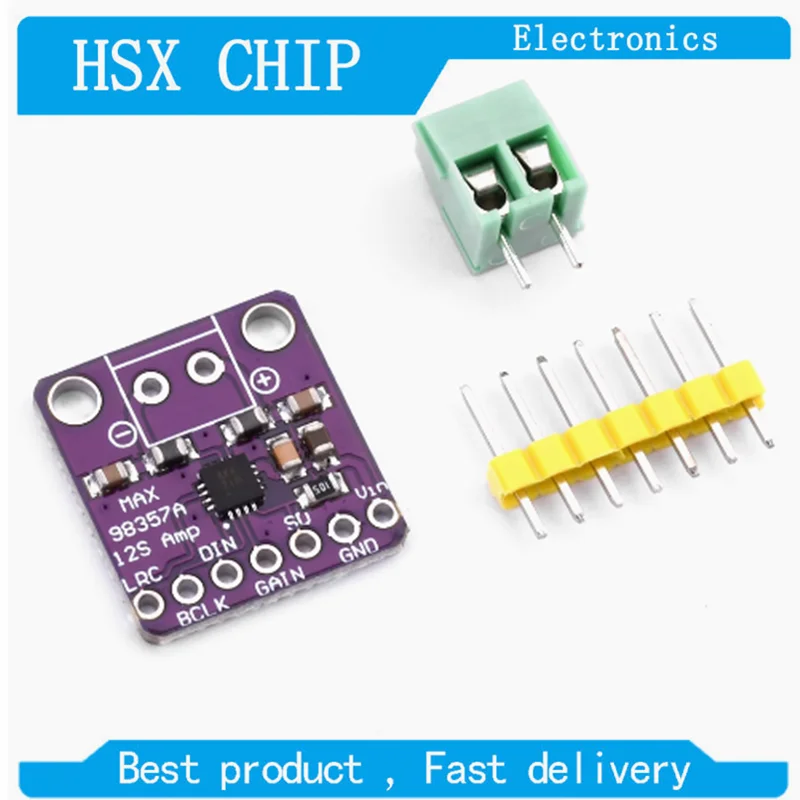 MAX98357 MAX98357A I2S 3W Class D Amplifier Breakout Interface I2S DAC Decoder
MAX98357 MAX98357A I2S 3W Class D Amplifier Breakout Interface I2S DAC Decoder