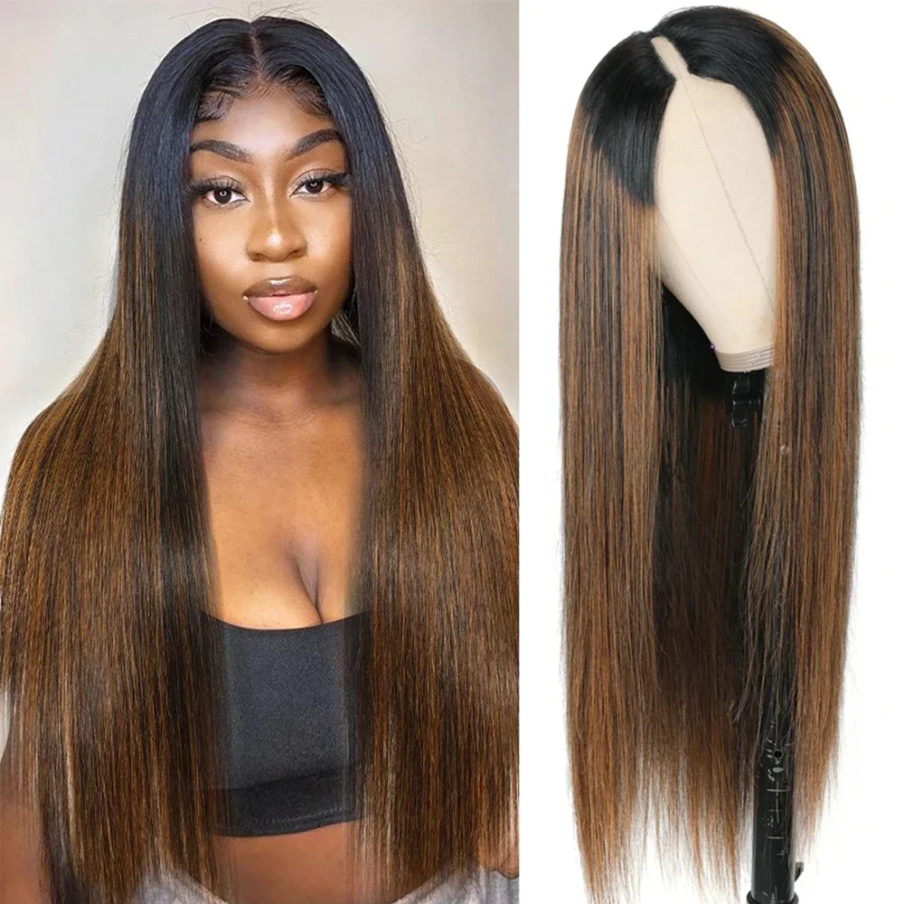 Highlight Blonde V Part Wig Human Hair Brazilian Silky Straight U Part Human Hair Wig No Glue No Leave Out Human Hair Wig 250%
Highlight Blonde V Part Wig Human Hair Brazilian Silky Straight U Part Human Hair Wig No Glue No Leave Out Human Hair Wig 250%