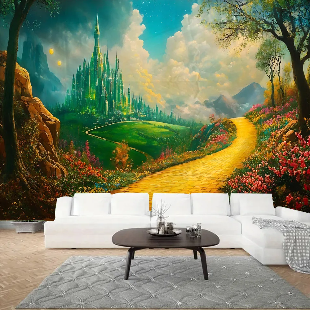 Dreamy Forest Tapestry psychedelic Landscape Wall Hanging Cloth Wizard Castle Party Background Poster Dormitory Home Decoration
Dreamy Forest Tapestry psychedelic Landscape Wall Hanging Cloth Wizard Castle Party Background Poster Dormitory Home Decoration