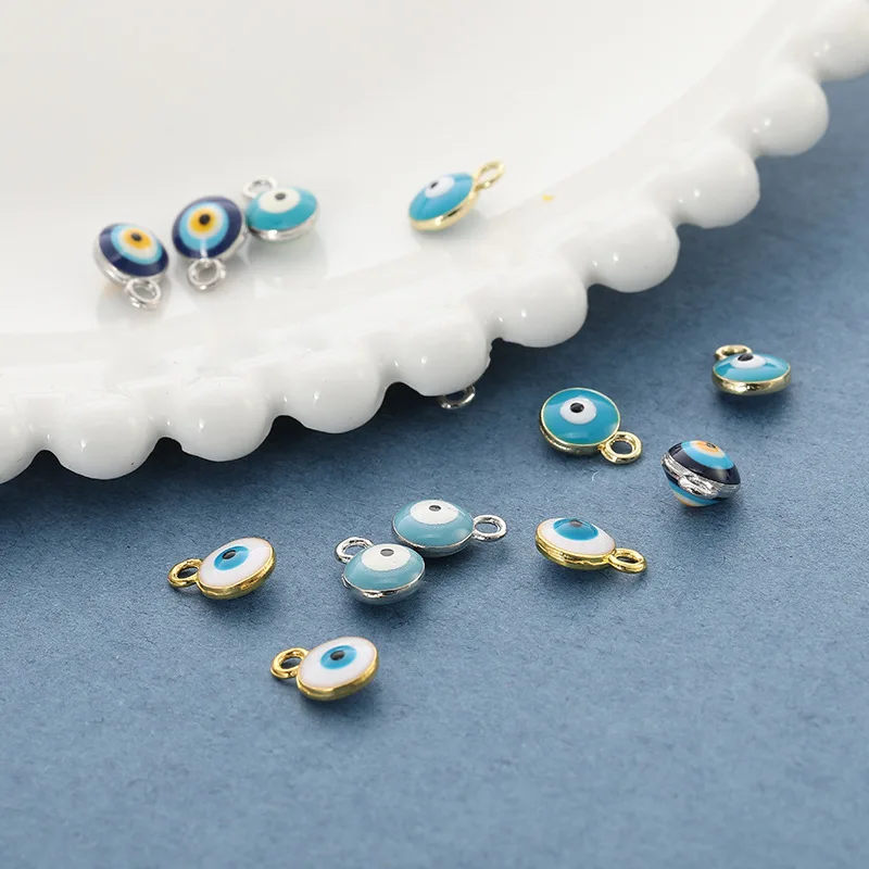 DIY jewelry accessories oil Turkish Devil's Eye alloy eye necklace bracelet Pendant
DIY jewelry accessories oil Turkish Devil's Eye alloy eye necklace bracelet Pendant