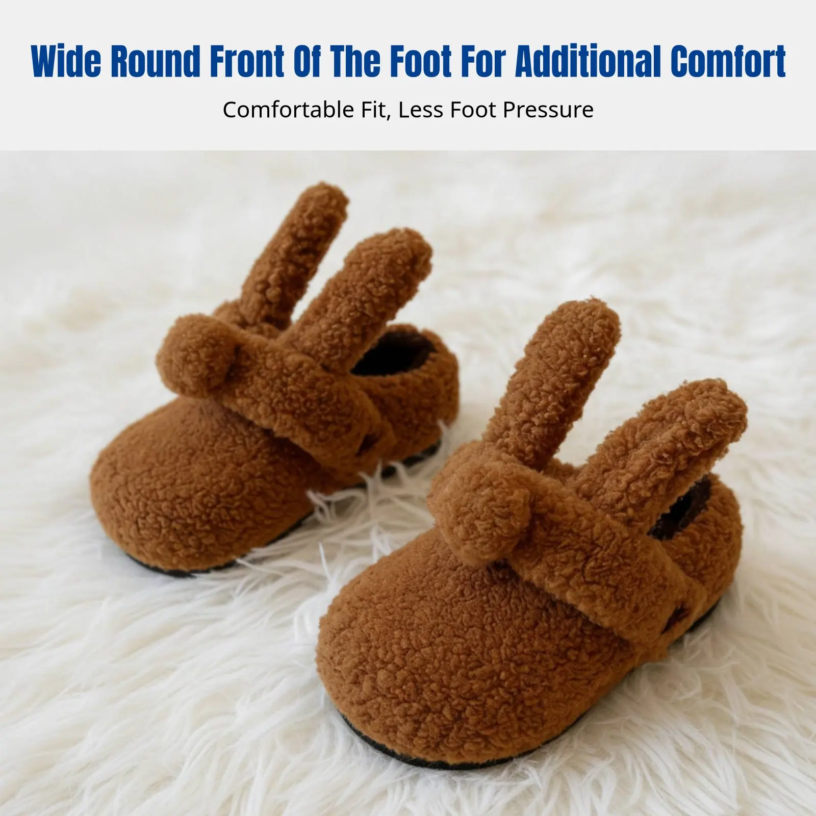 Kids Bunny Plush House Shoes, Cute Furry Slippers, Warm Fleece, Closed Toe, Unisex, Non-slip Sole, Winter
Kids Bunny Plush House Shoes, Cute Furry Slippers, Warm Fleece, Closed Toe, Unisex, Non-slip Sole, Winter