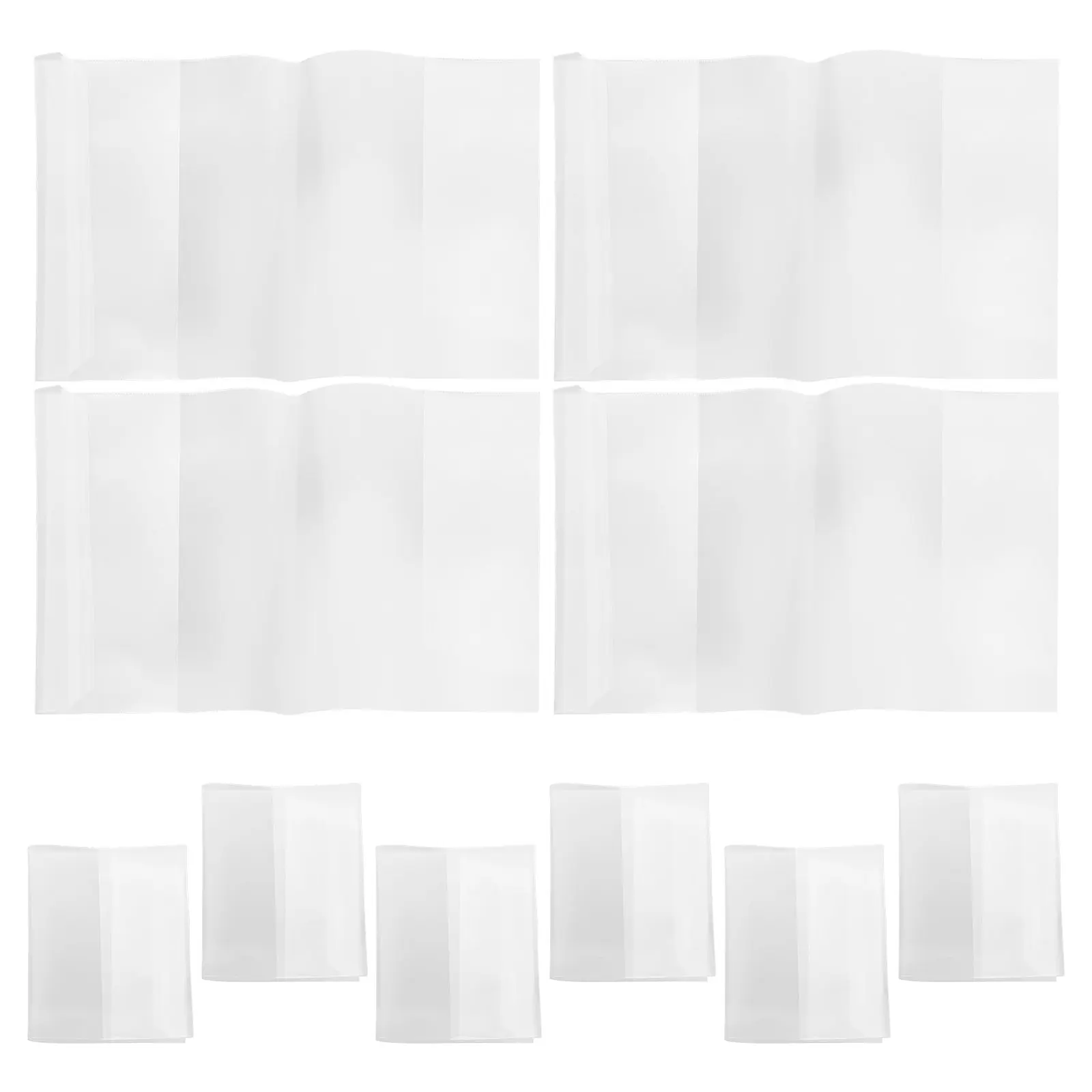 10Pcs A5 Book Covers Clear Waterproof Protector Sleeve for Textbooks Notebooks Magazine Covers Reusable Tear Resistant Material
10Pcs A5 Book Covers Clear Waterproof Protector Sleeve for Textbooks Notebooks Magazine Covers Reusable Tear Resistant Material