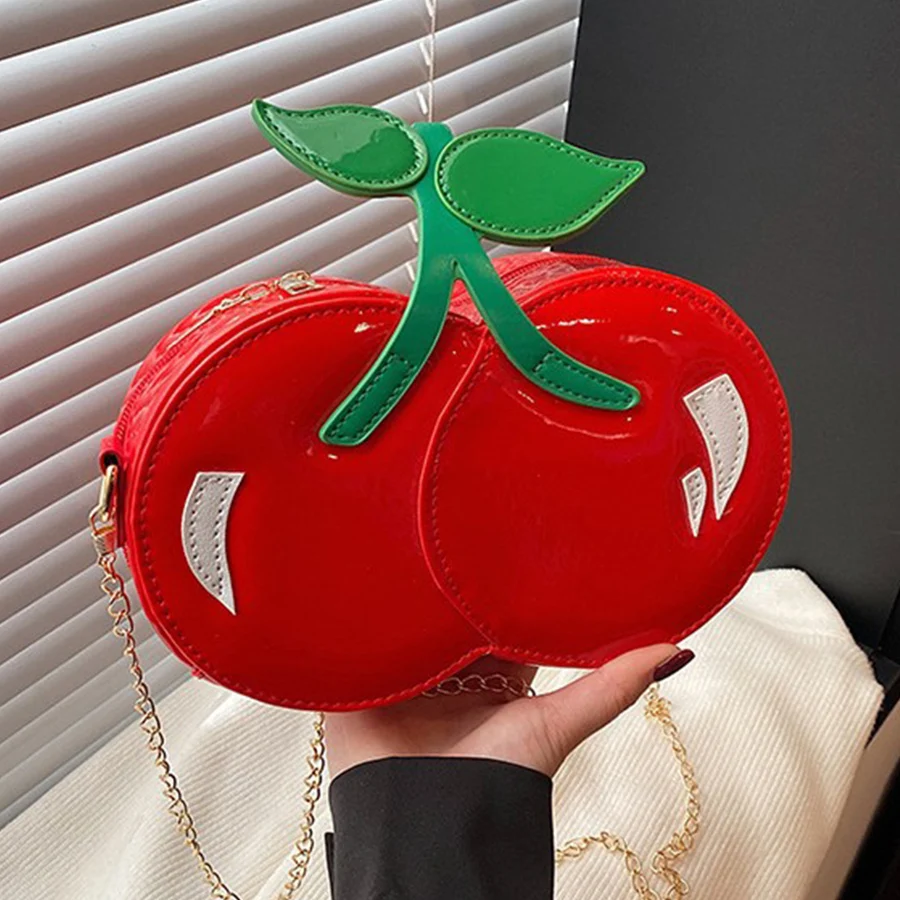 Summer new funny cherry shape single shoulder crossbody bag female cute personality small chain handbag kawaii cartoon phone bag
Summer new funny cherry shape single shoulder crossbody bag female cute personality small chain handbag kawaii cartoon phone bag