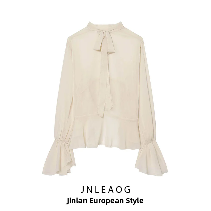 JNLEAOG Women's Long Sleeve Transparent Decorative Top Fashionable Summer New Style Polyester Shirt European Style Polyester ...
JNLEAOG Women's Long Sleeve Transparent Decorative Top Fashionable Summer New Style Polyester Shirt European Style Polyester ...