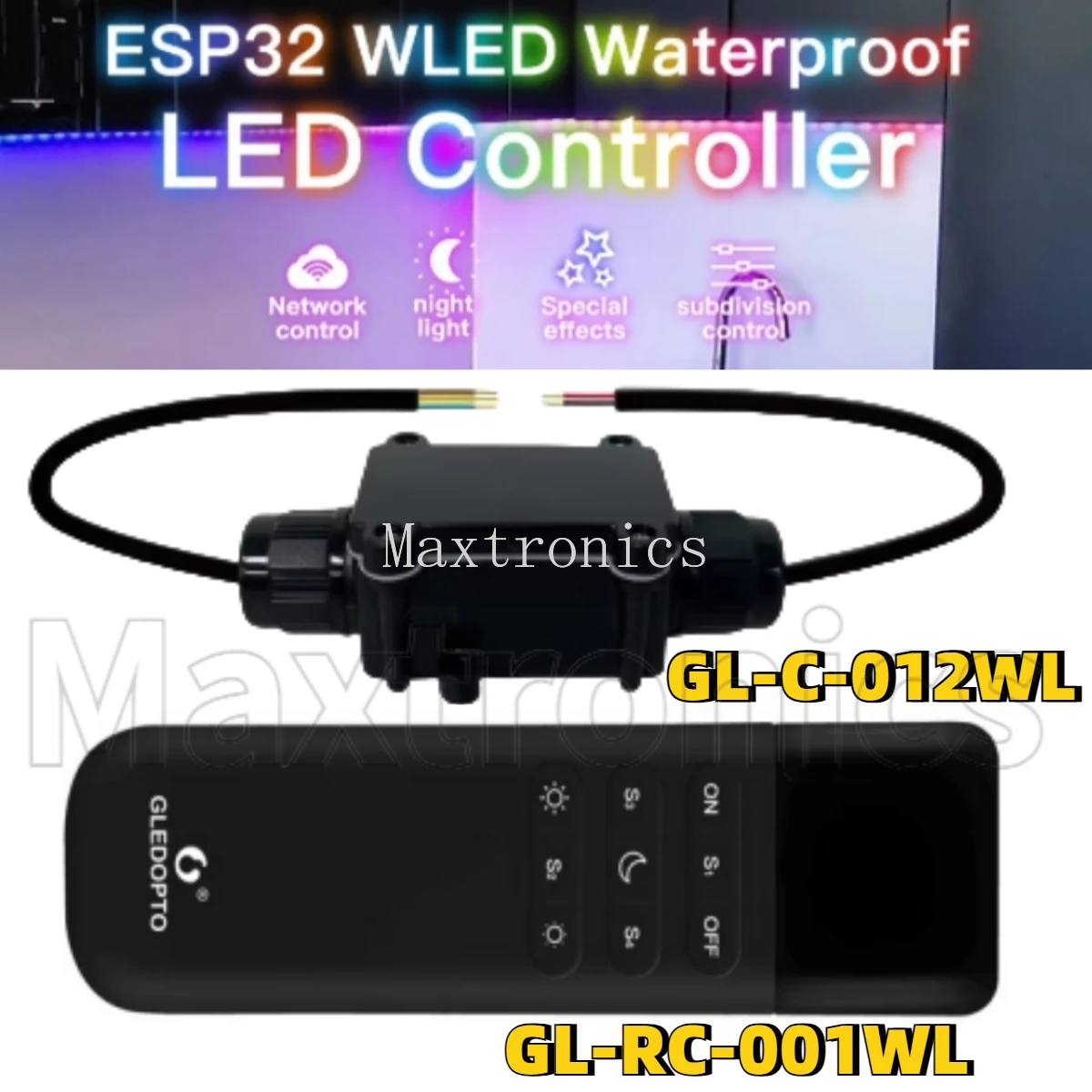Контроллер GLEDOPTO ESP32 WLED GL-C-012WL/RC-001WL IP65 Динамические светильники DC5-24V WiFi WS2811 WS2812 SK6812 WS2813 WS2815 Светодиодная лента
Контроллер GLEDOPTO ESP32 WLED GL-C-012WL/RC-001WL IP65 Динамические светильники DC5-24V WiFi WS2811 WS2812 SK6812 WS2813 WS2815 Светодиодная лента