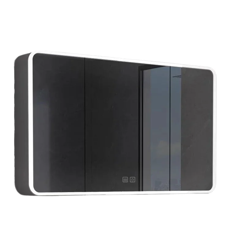Smart Bathroom Mirror Cabinet Wall-mounted Arc-shaped Storage Cabinet Simple Bathroom Furniture Armario
Smart Bathroom Mirror Cabinet Wall-mounted Arc-shaped Storage Cabinet Simple Bathroom Furniture Armario