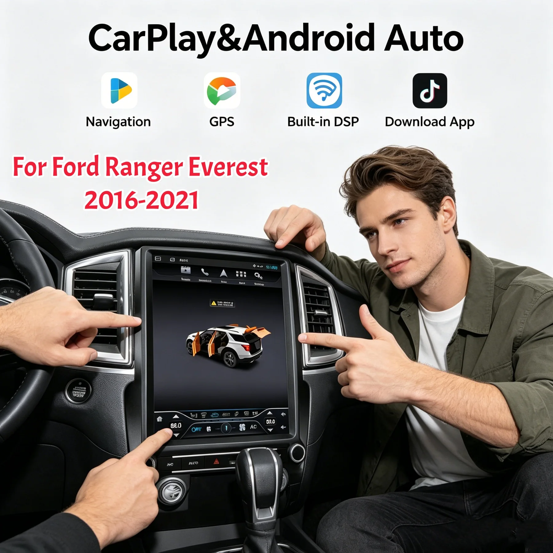 12.3" Android Car Radio For Ford Ranger 2016-2021 Touch Screen GPS Navigation Head Unit Multimedia Player
12.3" Android Car Radio For Ford Ranger 2016-2021 Touch Screen GPS Navigation Head Unit Multimedia Player