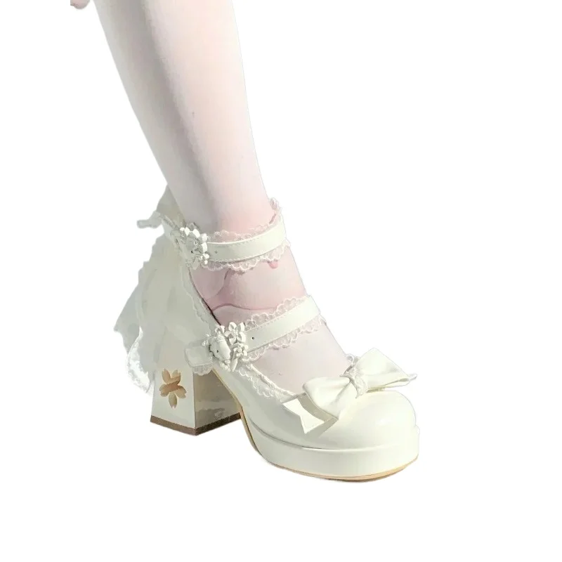 Women Students Cute sakura Wedding Dress Mary Janes Lovely Girls Lolita Butterfly Knot High Heels Platform Shoes
Women Students Cute sakura Wedding Dress Mary Janes Lovely Girls Lolita Butterfly Knot High Heels Platform Shoes