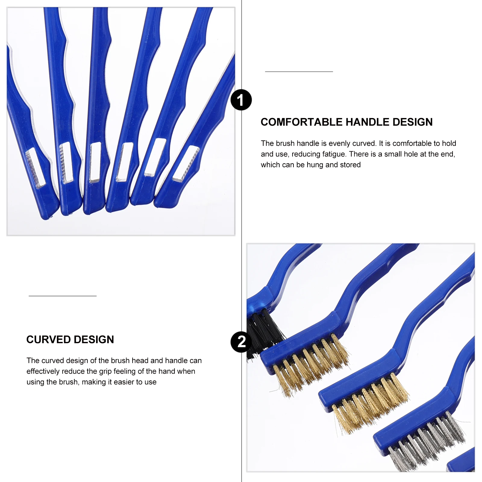 6pcs Wire Cleaning Brush Mini Bristle Scratch Brush Steel Rust Remover For Metal Parts Engine Dashboards Screw Threads
6pcs Wire Cleaning Brush Mini Bristle Scratch Brush Steel Rust Remover For Metal Parts Engine Dashboards Screw Threads