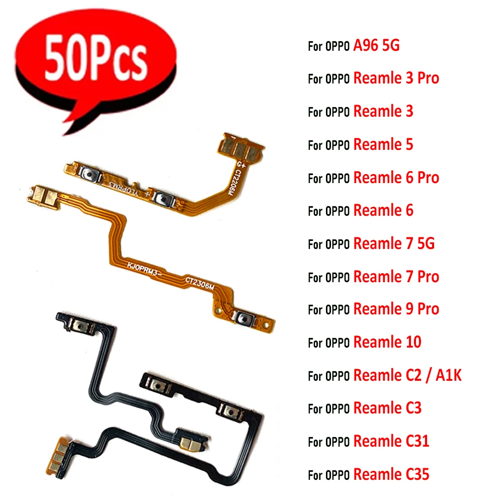 50Pcs,NEW For OPPO A96 5G Realme 3 5 6 7 9 10 Pro C2 A1k C3 C31 C35 Power Switch On/Off Button Volume Key Button Flex Cable
50Pcs,NEW For OPPO A96 5G Realme 3 5 6 7 9 10 Pro C2 A1k C3 C31 C35 Power Switch On/Off Button Volume Key Button Flex Cable