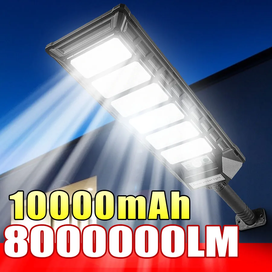 8000000LM 10000mAh Outdoor Solar Lamp Sunlight Motion Sensor Light Waterproof Street Wall Yard Lamp With Remote Control
8000000LM 10000mAh Outdoor Solar Lamp Sunlight Motion Sensor Light Waterproof Street Wall Yard Lamp With Remote Control