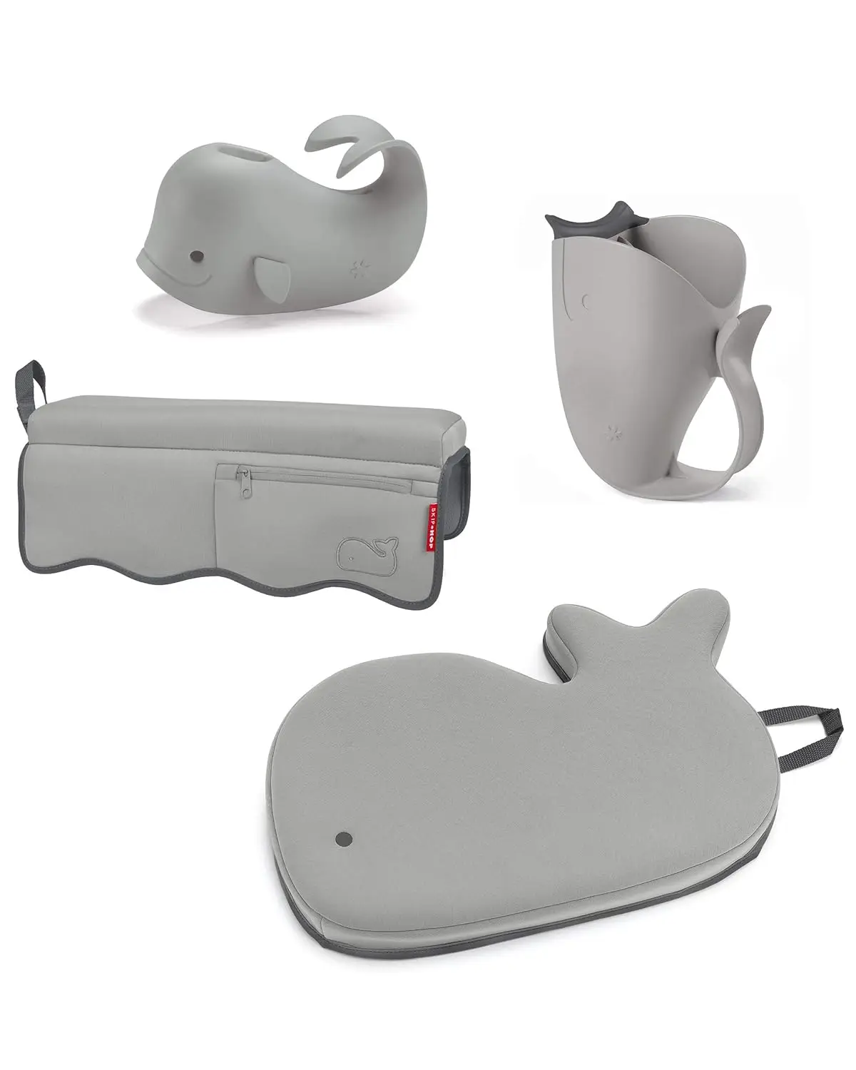 Grey Baby Bath Essentials Set with Rinser, Spout Cover, Elbow Rest & Kneeler for Easy Tub Time
Grey Baby Bath Essentials Set with Rinser, Spout Cover, Elbow Rest & Kneeler for Easy Tub Time
