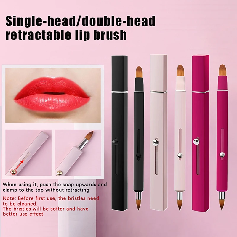 Portable Soft Retractable Lip Brush Double Head Makeup Brush With Cover Lipstick Brush Concealer Brushes Beauty Brush Tool
Portable Soft Retractable Lip Brush Double Head Makeup Brush With Cover Lipstick Brush Concealer Brushes Beauty Brush Tool