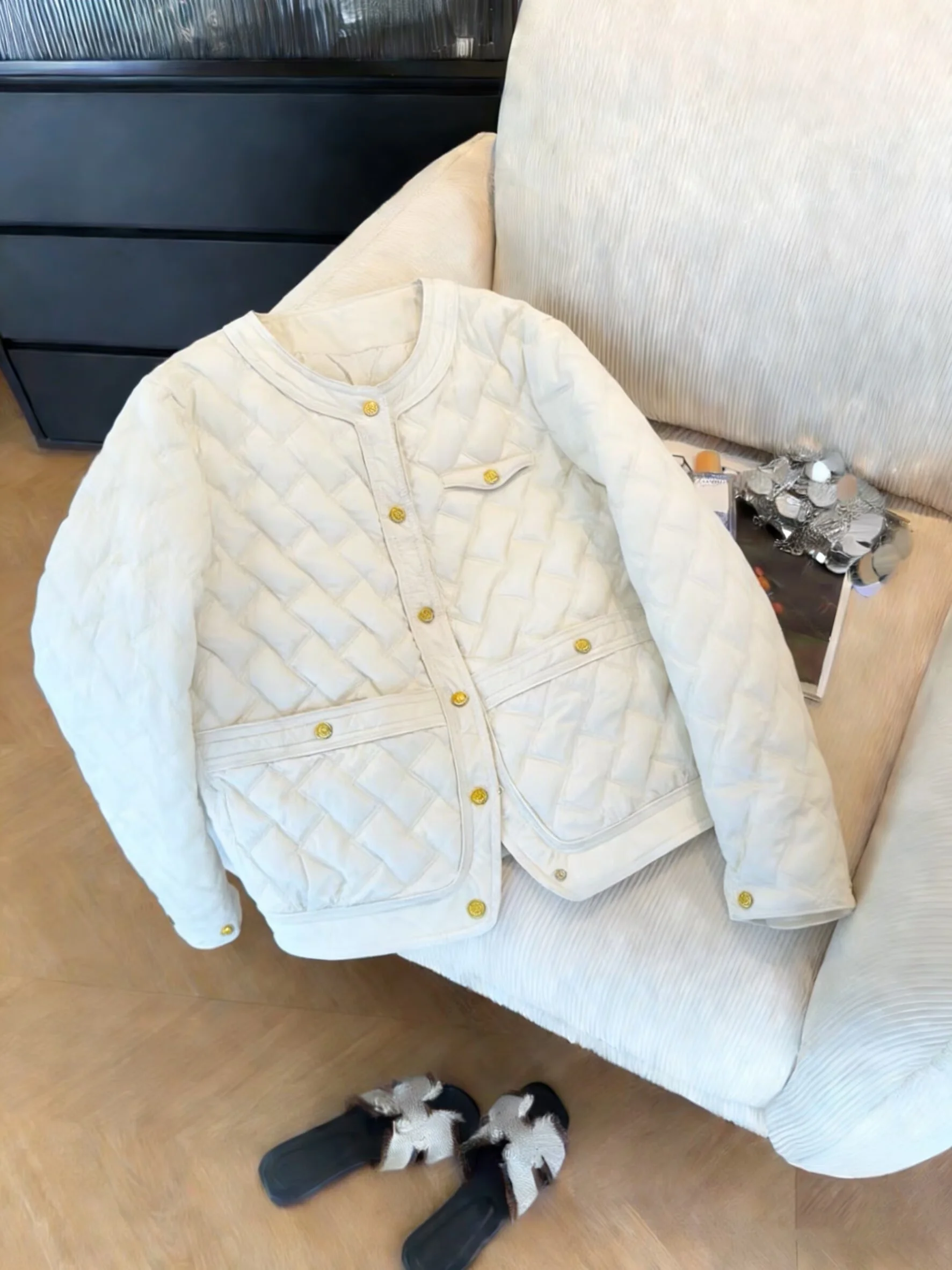 Lightweight ort Cotton Jaet Quilted Pattern round Ne Men's Casual Warm Coat Korean Sle Commute Pure Color Spring 2026
Lightweight ort Cotton Jaet Quilted Pattern round Ne Men's Casual Warm Coat Korean Sle Commute Pure Color Spring 2026