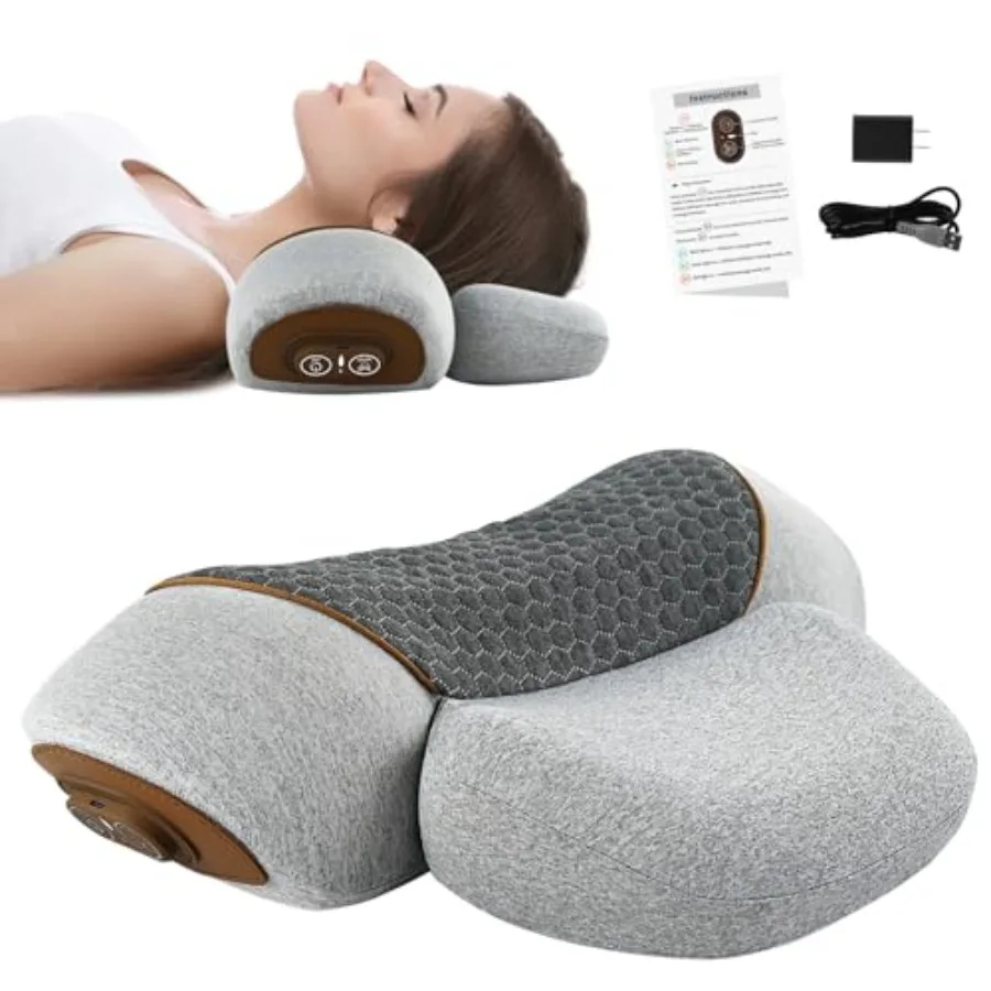3-in-1 Neck Massager Pillow - Cervical Pillow Massage Neck Hump for Shoulder Pain Relief Back Shoulder Massager with Kneading S
3-in-1 Neck Massager Pillow - Cervical Pillow Massage Neck Hump for Shoulder Pain Relief Back Shoulder Massager with Kneading S