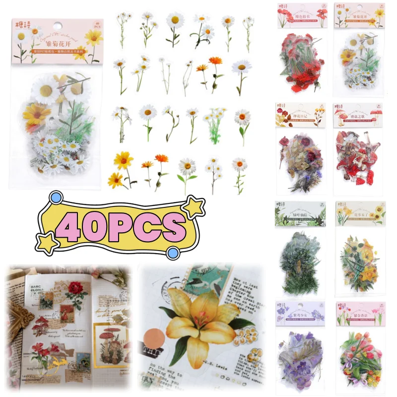40 Pcs/set Plant Flower Stickers Decorative Green Leaves Retro Plant Manual Scrapbook DIY Label Diary Stationery Album Crafts
40 Pcs/set Plant Flower Stickers Decorative Green Leaves Retro Plant Manual Scrapbook DIY Label Diary Stationery Album Crafts