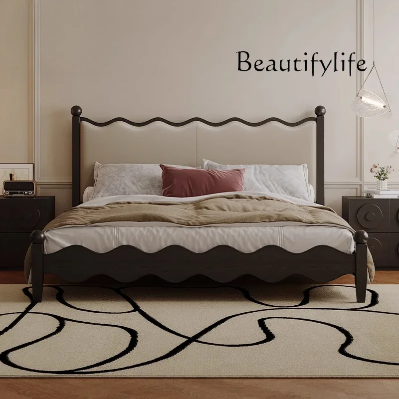 X36 Solid Wood Bed Simple Modern Black French Retro 1.8 Meters Double Bed Master Bedroom Antique American Style
X36 Solid Wood Bed Simple Modern Black French Retro 1.8 Meters Double Bed Master Bedroom Antique American Style