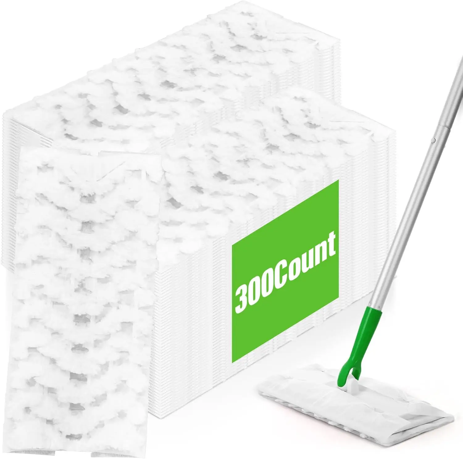 300 Count Heavy Duty Dry Sweeping Cloths Compatible with Sweeper Mop, Microfiber Duster Mop Pads Refills for Cleaning Hard
300 Count Heavy Duty Dry Sweeping Cloths Compatible with Sweeper Mop, Microfiber Duster Mop Pads Refills for Cleaning Hard