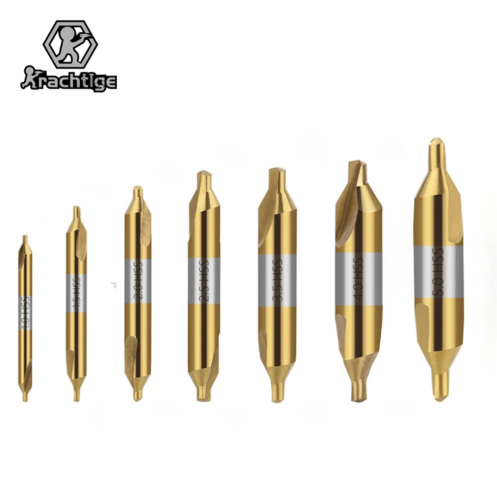 7Pcs HSS Center Drill Bit Set M2 High Speed Steel TiN Coated 60 Degree 1.0-5.0mm Lathe Metalworking Woodworking Tools Kit
7Pcs HSS Center Drill Bit Set M2 High Speed Steel TiN Coated 60 Degree 1.0-5.0mm Lathe Metalworking Woodworking Tools Kit