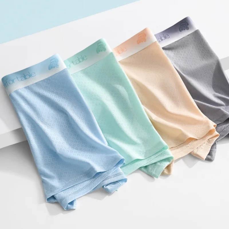 Summer Cool Ice Silk Men's Underwear Ultra-Thin Seamless Breathable Mesh Boxer Briefs Comfortable Mid-Rise Underpants
Summer Cool Ice Silk Men's Underwear Ultra-Thin Seamless Breathable Mesh Boxer Briefs Comfortable Mid-Rise Underpants