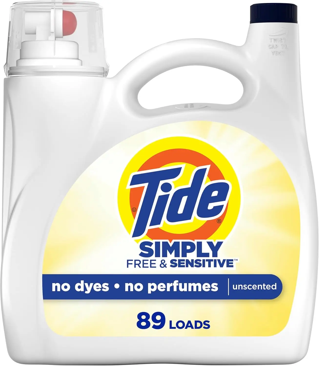 Free & Sensitive Scent Liquid Laundry Detergent, 89 Loads, 117 fl oz - Gentle and Effective Cleaning
Free & Sensitive Scent Liquid Laundry Detergent, 89 Loads, 117 fl oz - Gentle and Effective Cleaning