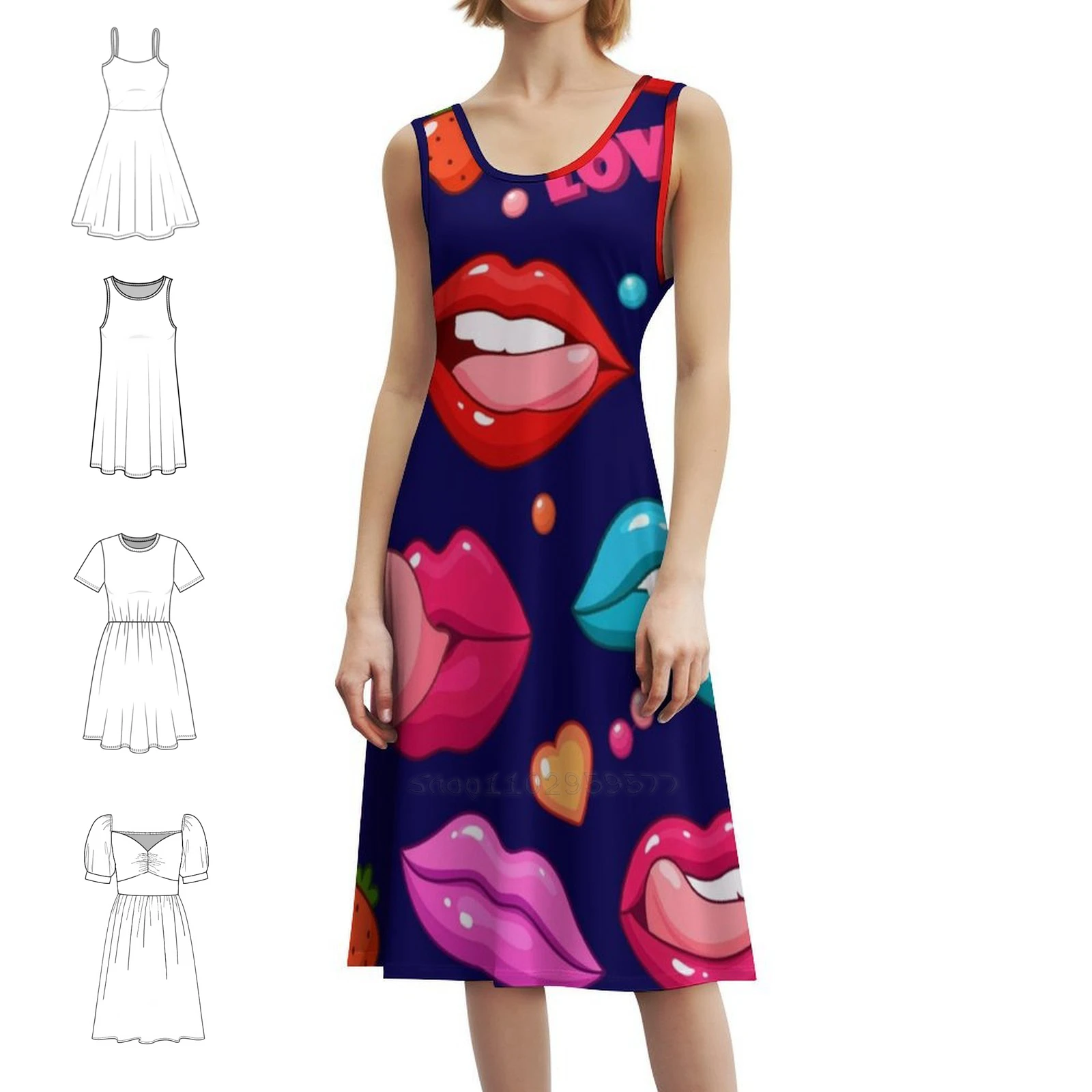 Sexy Lips Pattern Sexy Vacation Dress For Women Beach Party Birthday Mini Dress Sexy Lips Pattern Sexy Lips Seamless Dress For
Sexy Lips Pattern Sexy Vacation Dress For Women Beach Party Birthday Mini Dress Sexy Lips Pattern Sexy Lips Seamless Dress For