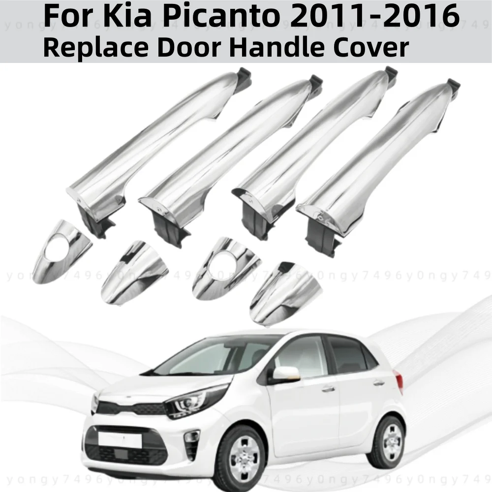 Chrome Silver Car Accessories Replace Door Handle Cover For Kia Picanto Morning 2011 - 2015 82651-1Y020 82661-1Y020 82651-1Y000
Chrome Silver Car Accessories Replace Door Handle Cover For Kia Picanto Morning 2011 - 2015 82651-1Y020 82661-1Y020 82651-1Y000
