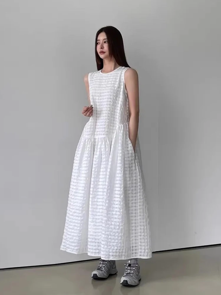 Liangliang Textured White Vest Dr Women Summer New Lazy Sle Loose Svel Long Skirt Polyester Fiber Midi Dr
Liangliang Textured White Vest Dr Women Summer New Lazy Sle Loose Svel Long Skirt Polyester Fiber Midi Dr