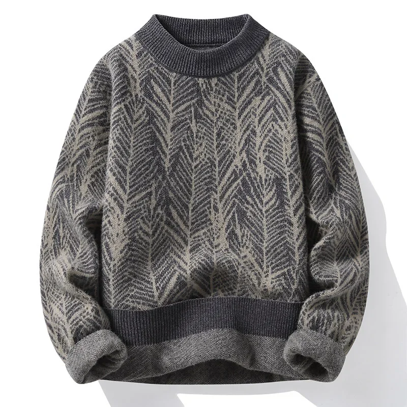 Mens Knitted Sweater for Autumn and Winter High-quality Thick and Warm Sweater Round Neck Casual Fashion Pullover Men Clothing
Mens Knitted Sweater for Autumn and Winter High-quality Thick and Warm Sweater Round Neck Casual Fashion Pullover Men Clothing