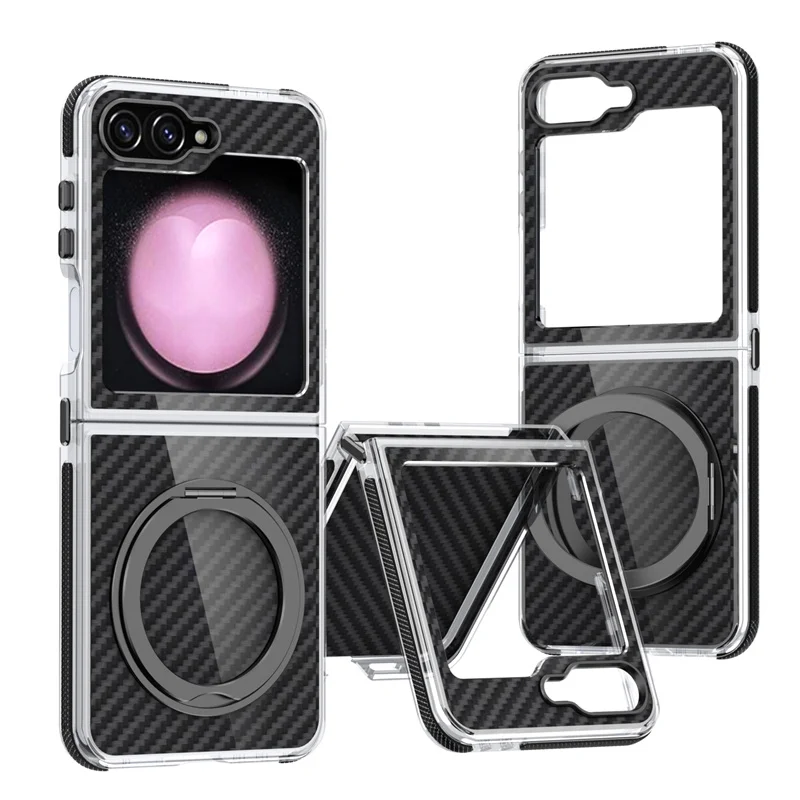 Carbon Fiber Texture Magnetic Rotating Bracket Phone Case For Samsung Galaxy Z Flip 5 6 Wireless Charging Phone Back Cover
Carbon Fiber Texture Magnetic Rotating Bracket Phone Case For Samsung Galaxy Z Flip 5 6 Wireless Charging Phone Back Cover