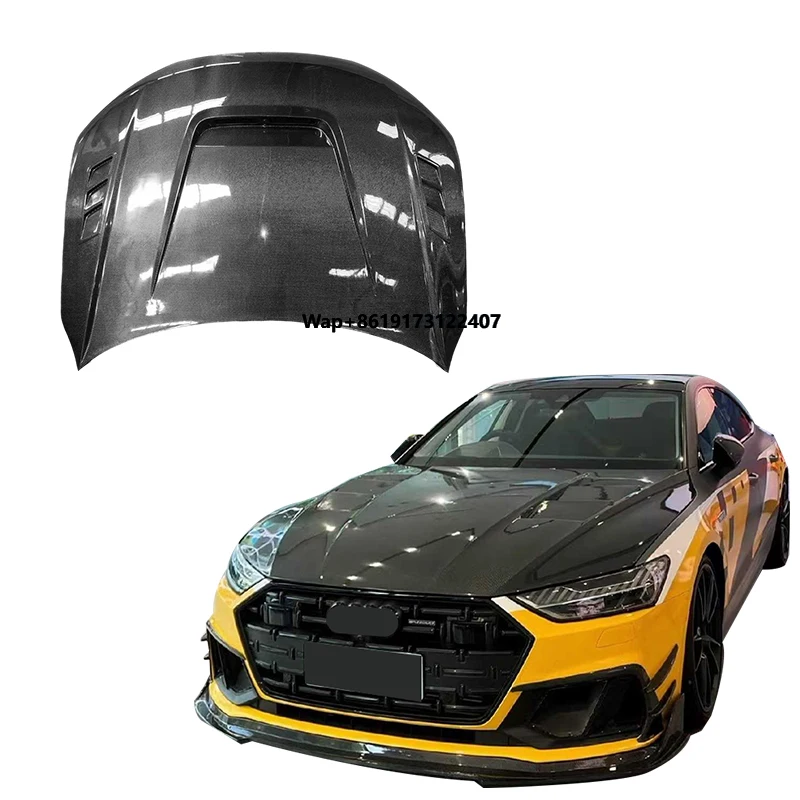 Wholesale Customized Black Car Engine Carbon Fiber Bonnet Hood for A7 S7 C8 2020 2021 2022 Carbon Engine Hood Upgrade
Wholesale Customized Black Car Engine Carbon Fiber Bonnet Hood for A7 S7 C8 2020 2021 2022 Carbon Engine Hood Upgrade