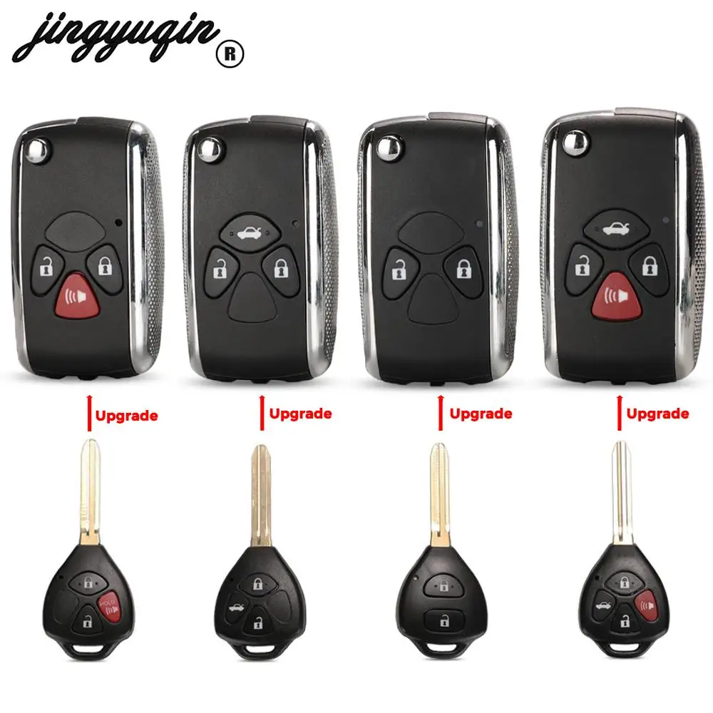 jingyuqin Modified Flip Folding Remote Car Key Case Shell for Toyota Camry RAV4 Corolla PRADO YARIS 2/3/4 Button Replacement
jingyuqin Modified Flip Folding Remote Car Key Case Shell for Toyota Camry RAV4 Corolla PRADO YARIS 2/3/4 Button Replacement