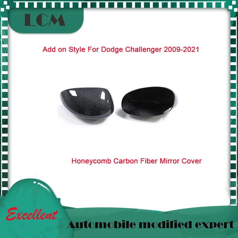 2009-2021 For Dodge Challenger Mirror Cover Honeycomb Carbon/Dry Carbon Fiber Stick On Style Body Side Rearview Caps
2009-2021 For Dodge Challenger Mirror Cover Honeycomb Carbon/Dry Carbon Fiber Stick On Style Body Side Rearview Caps