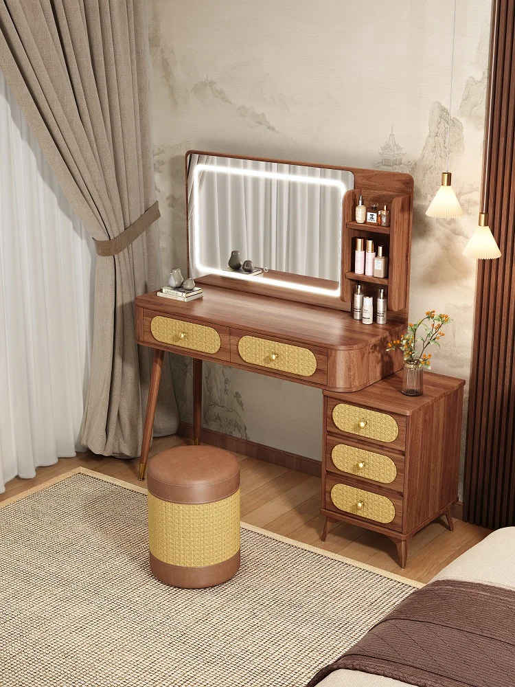 Medieval dresser bedroom modern simplicity 2025 new light luxury makeup table solid wood color desk and chest integrated
Medieval dresser bedroom modern simplicity 2025 new light luxury makeup table solid wood color desk and chest integrated