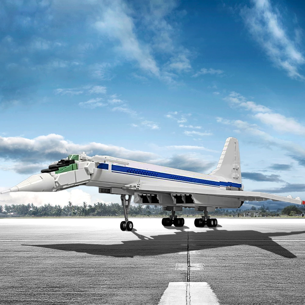 Gobricks MOC New Concorde Aircraft Tupolev Tu-144D Supersonic Aircraft Model Building Blocks Bricks Assembly Toys Christmas Gift
Gobricks MOC New Concorde Aircraft Tupolev Tu-144D Supersonic Aircraft Model Building Blocks Bricks Assembly Toys Christmas Gift