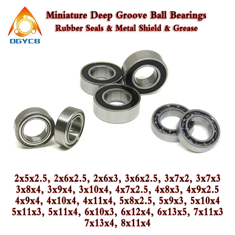 10pcs 684ZZ 684-OPEN 4x9x4 4x9x2.5 mm Deep Groove Ball Bearing 684Z 684 UG Miniature Bearing 4*9*4 4*9*2.5 mm
10pcs 684ZZ 684-OPEN 4x9x4 4x9x2.5 mm Deep Groove Ball Bearing 684Z 684 UG Miniature Bearing 4*9*4 4*9*2.5 mm