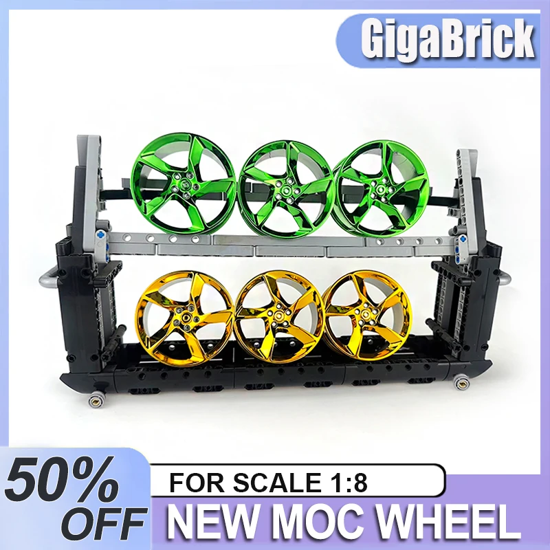 Metallic CADA 73389/73398 MOC 1:8 Building Bricks Accessories Wheel For Lego 42143 42172 Wheel Building Technical DIY Toys Kids
Metallic CADA 73389/73398 MOC 1:8 Building Bricks Accessories Wheel For Lego 42143 42172 Wheel Building Technical DIY Toys Kids