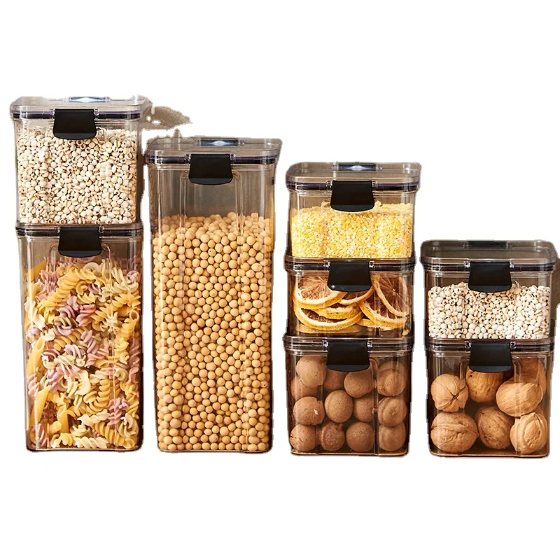 Sealed Jars Kitchen Grain Storage Organizer Large Tank Plastic Moisture-proof Storage Box Household Seasoning Jars Set
Sealed Jars Kitchen Grain Storage Organizer Large Tank Plastic Moisture-proof Storage Box Household Seasoning Jars Set