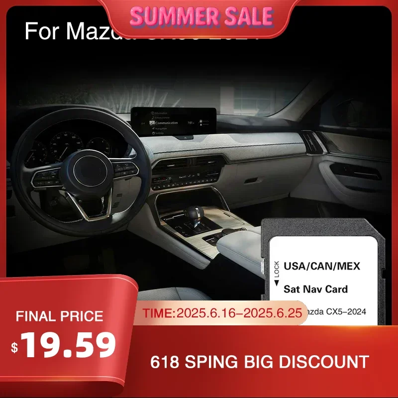 Используйте SD-карту для Mazda CX 90 2024, обновленная Автомобильная Gps-карта, SD-карта памяти, сменная Cid, США, CAN, MX
Используйте SD-карту для Mazda CX 90 2024, обновленная Автомобильная Gps-карта, SD-карта памяти, сменная Cid, США, CAN, MX