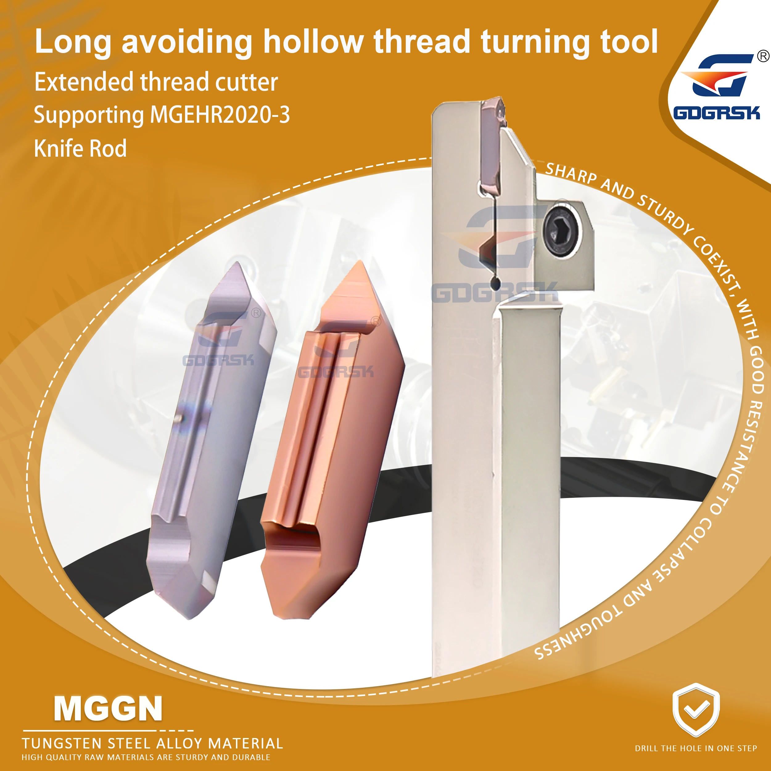 MGGN Series Long Avoiding Hollow Threaded Lathe Blades MGGN3-6001 Extended Thread Carbide Inserts MGEHR2020-3 Groove Cutter Bar
MGGN Series Long Avoiding Hollow Threaded Lathe Blades MGGN3-6001 Extended Thread Carbide Inserts MGEHR2020-3 Groove Cutter Bar