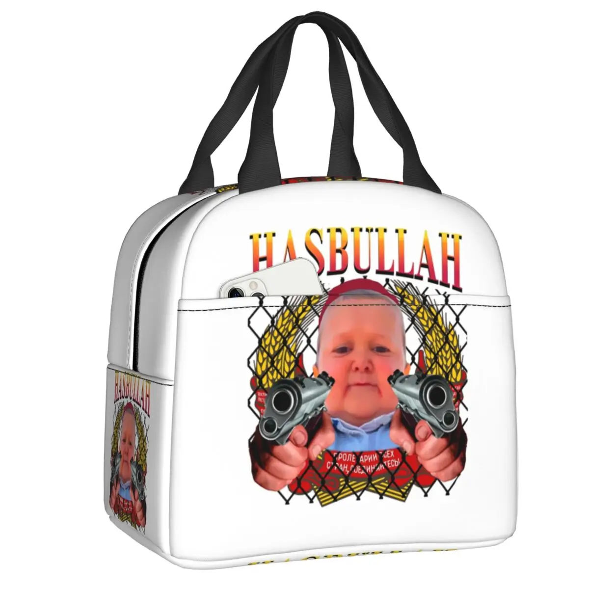 Custom Hasbulla Magomedov Insulated Lunch Bag for Women Waterproof Cooler Thermal Bento Box Office Picnic Travel
Custom Hasbulla Magomedov Insulated Lunch Bag for Women Waterproof Cooler Thermal Bento Box Office Picnic Travel